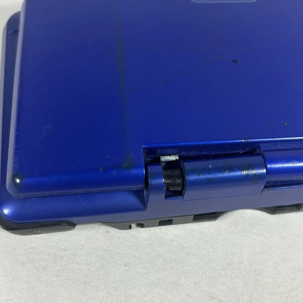 Nintendo DS Original Blue NTR-001 No Power. Broken Hinge For Parts/repair